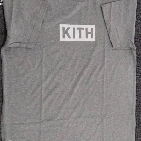 Kith Grey Box Logo T-Shirt - Picture 2 of 4